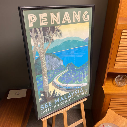 Retro Penang Travel Poster