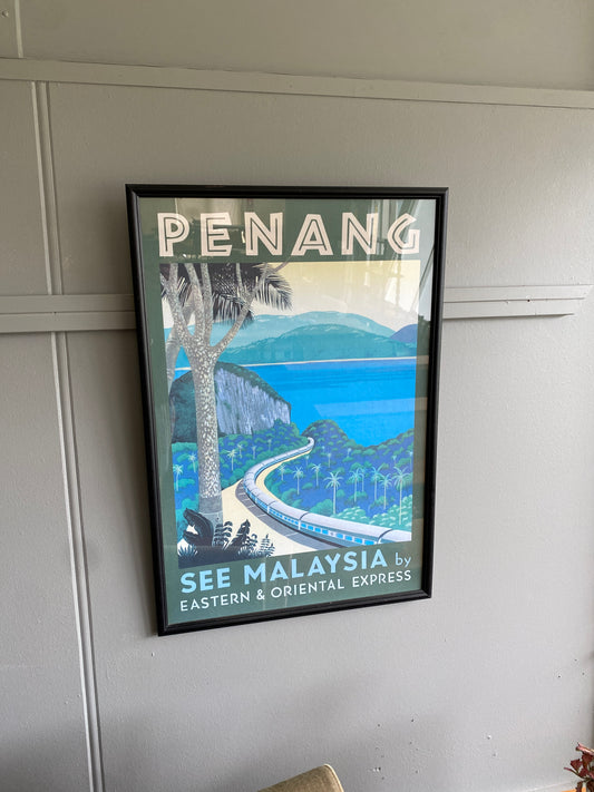 Retro Penang Travel Poster