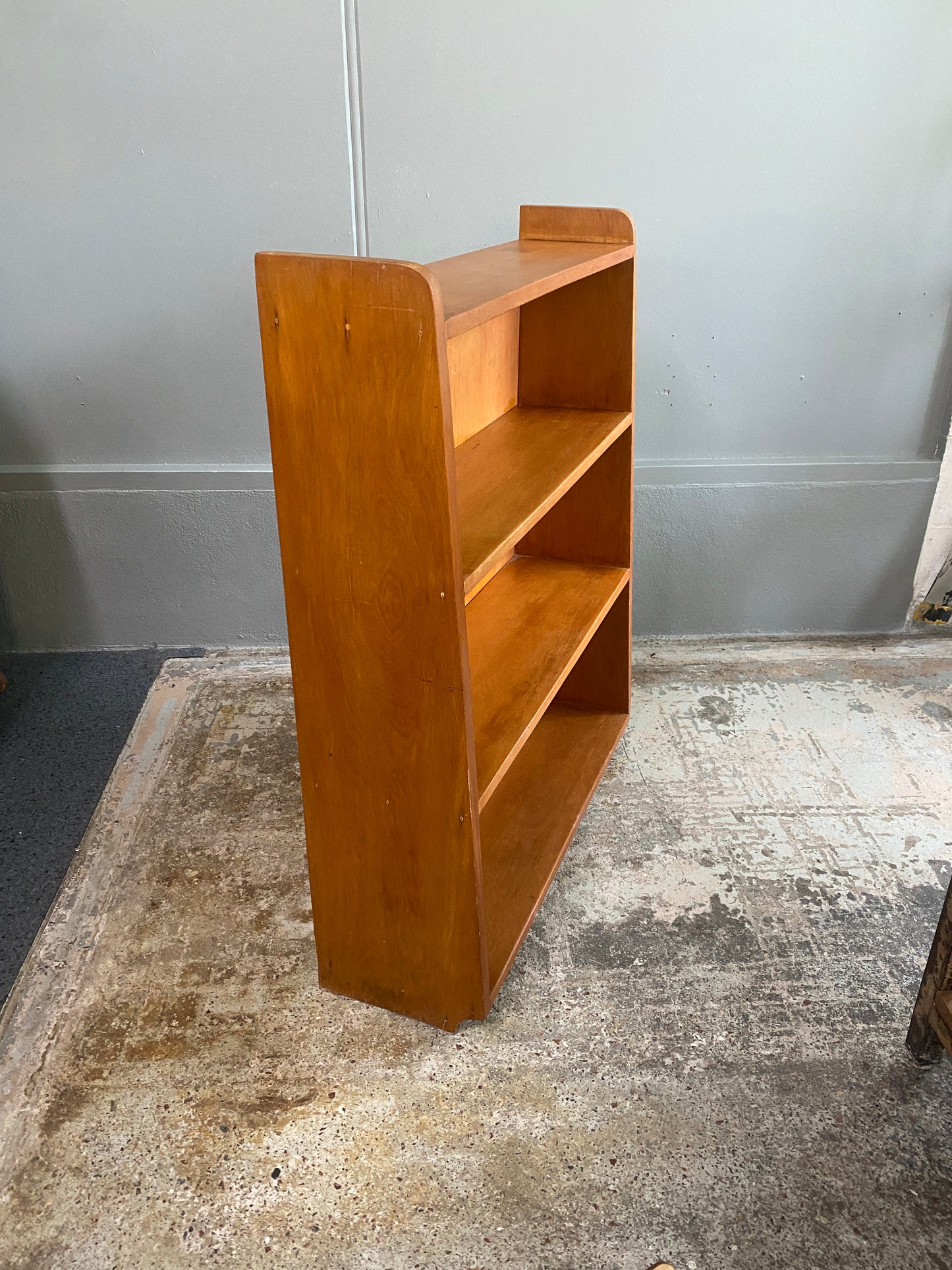 Retro Rimu Angled Bookcase