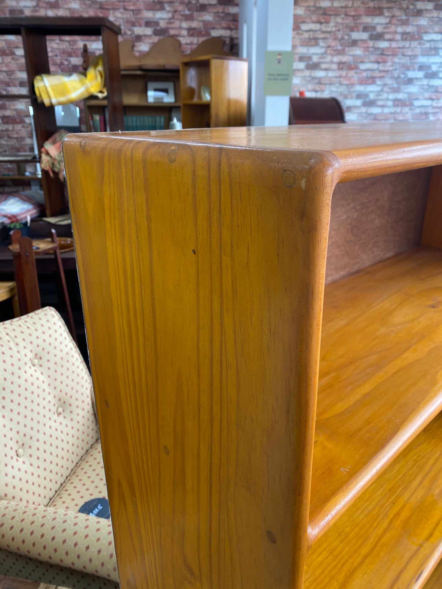 Retro Scratch-built Pine Bookcase