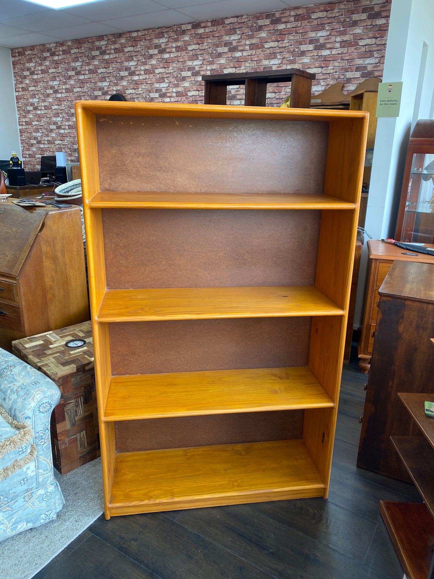 Retro Scratch-built Pine Bookcase