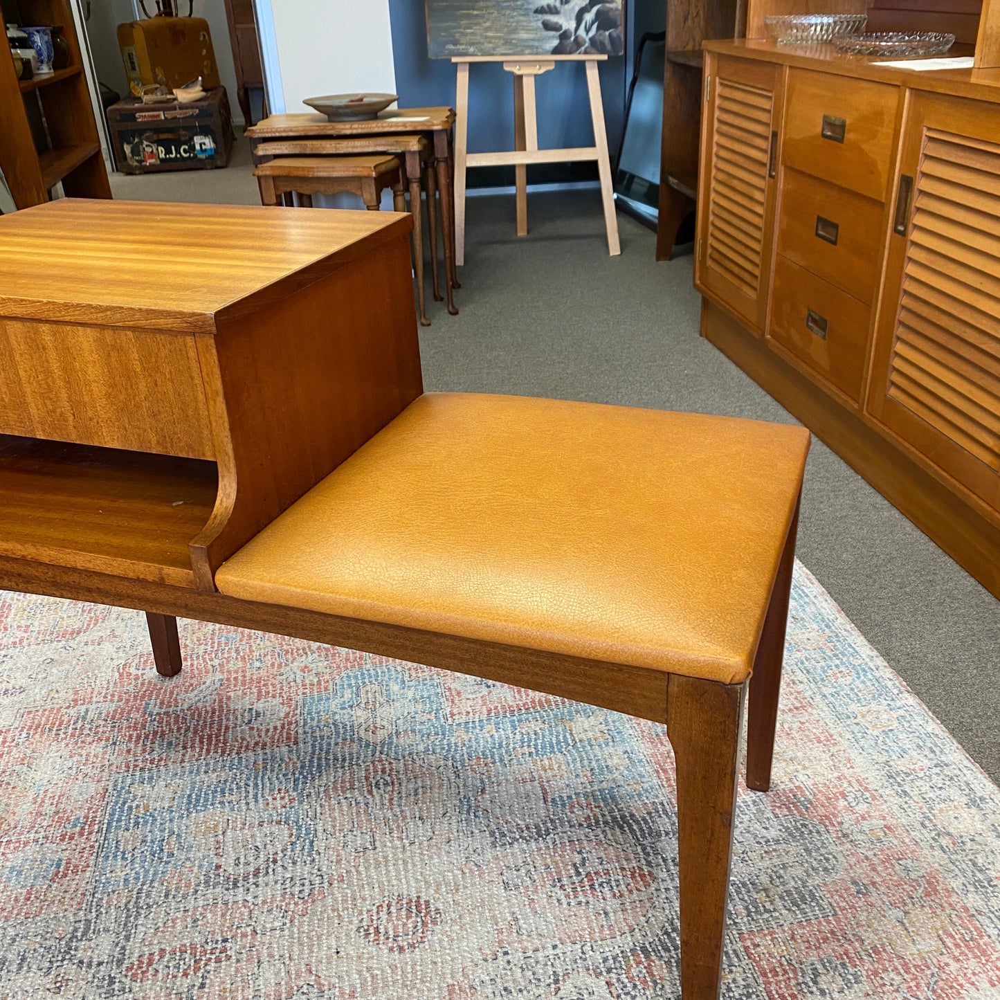 Retro Single Drawer Telephone Table