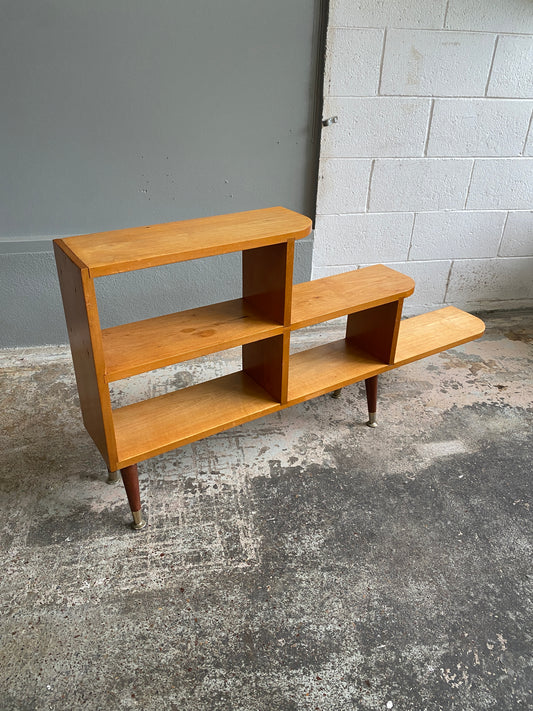 Retro Solid Maple Step Bookcase
