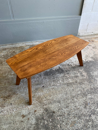 Retro Style Solid Oak Small Coffee Table