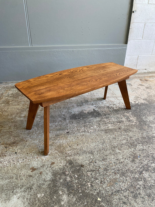 Retro Style Solid Oak Small Coffee Table
