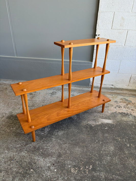 Retro Three-tier Wooden Whatnot