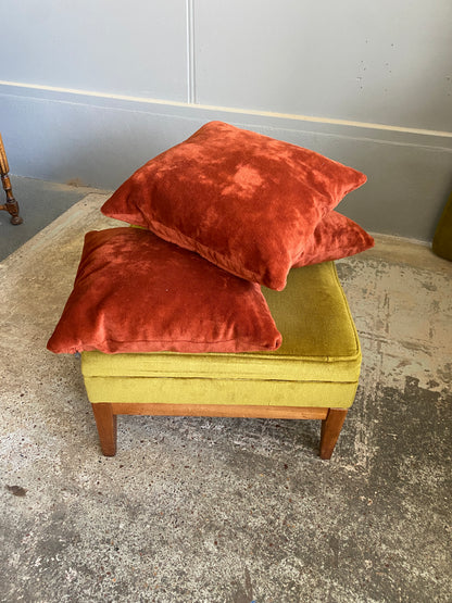 Retro Velvet Cushions x 3