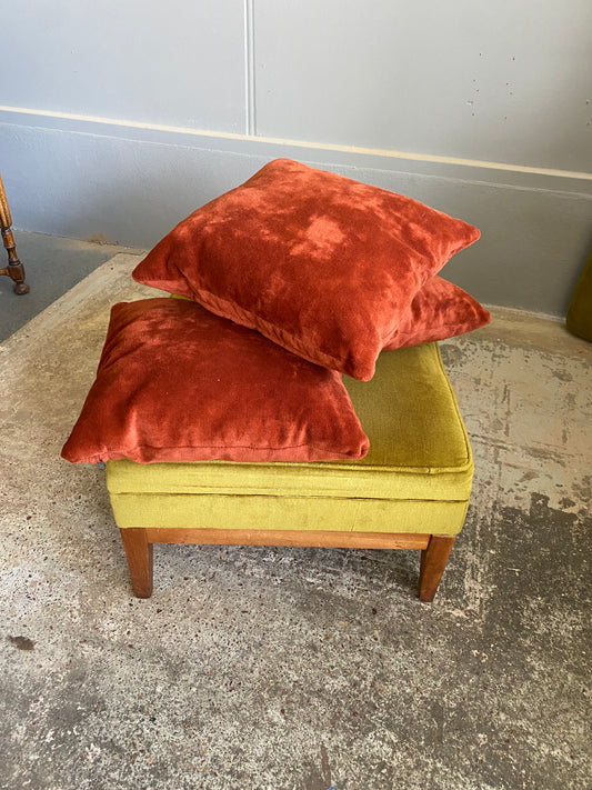 Retro Velvet Cushions x 3