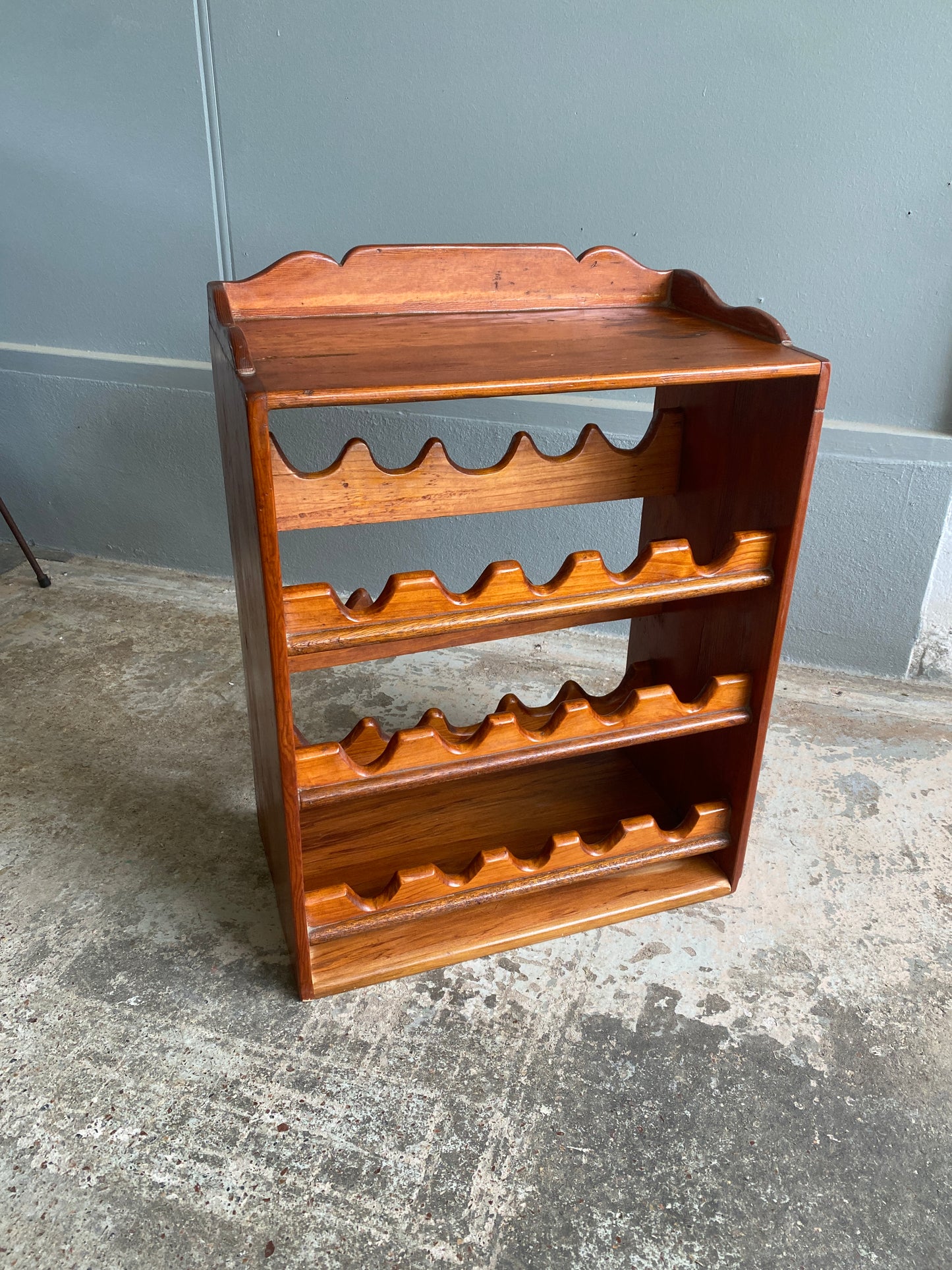 Rustic French Country Style Timber Wine Rack