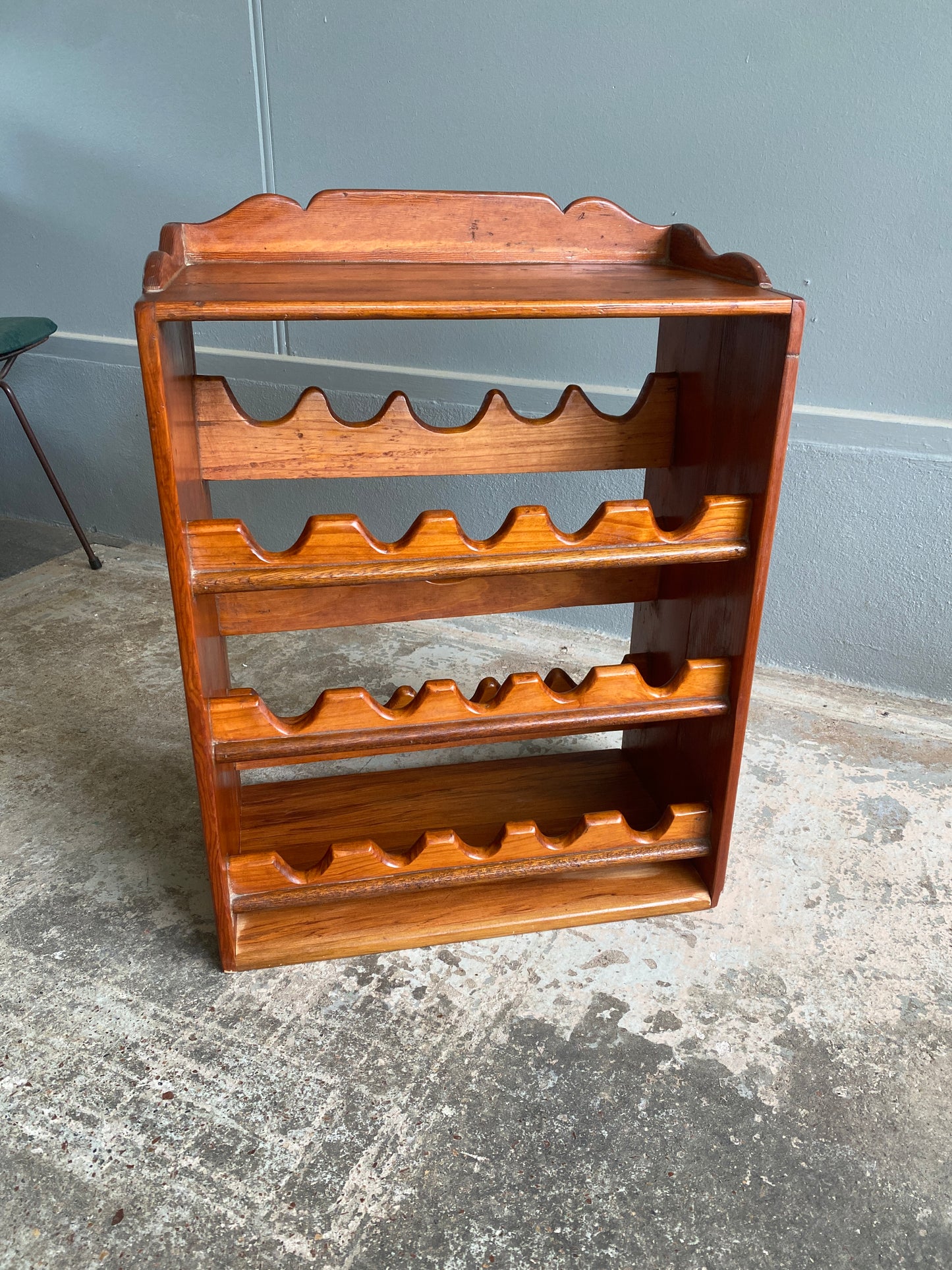 Rustic French Country Style Timber Wine Rack