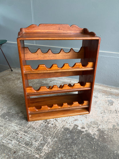 Rustic French Country Style Timber Wine Rack
