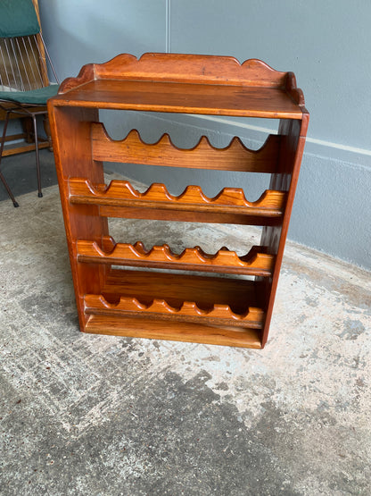 Rustic French Country Style Timber Wine Rack