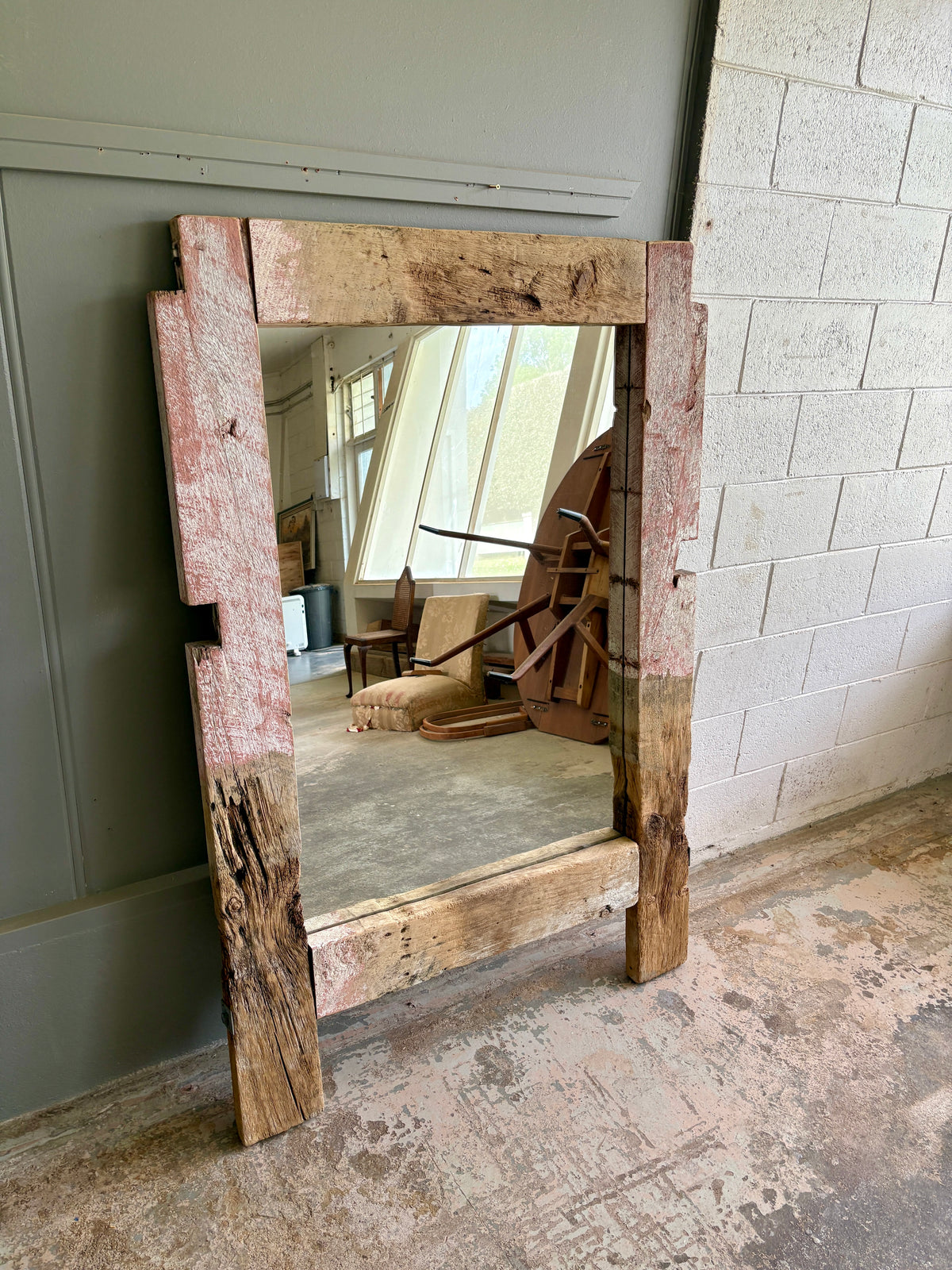 Rustic Reclaimed Timber Floor Mirror (LARGE!)