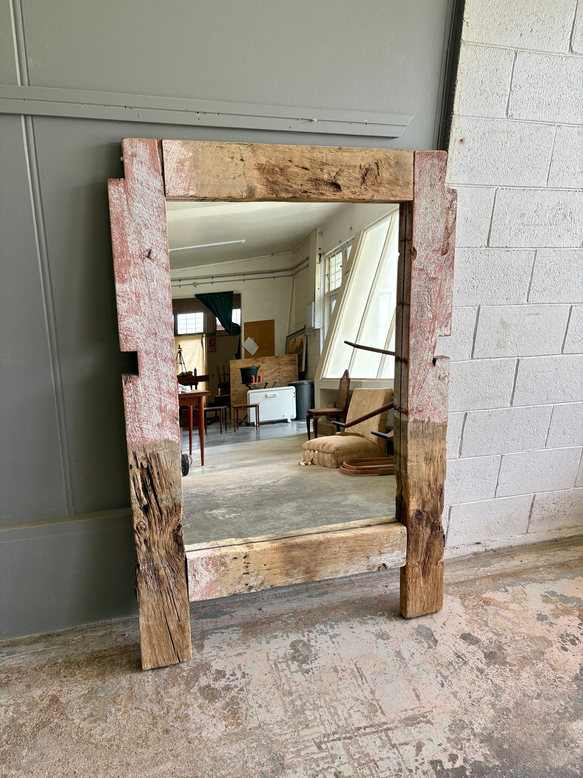 Rustic Reclaimed Timber Floor Mirror (LARGE!)