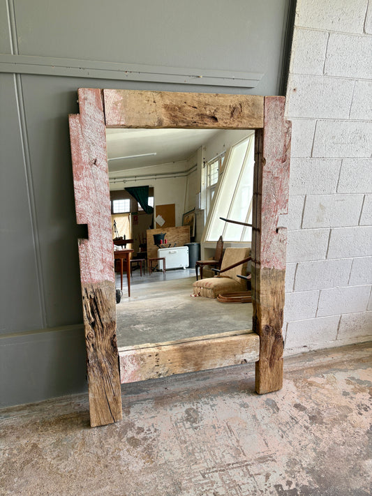 Rustic Reclaimed Timber Floor Mirror (LARGE!)