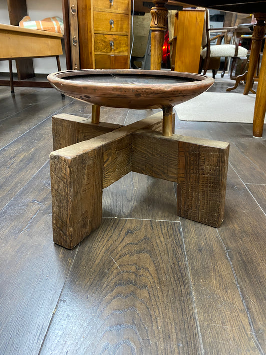 Scratch-built Copper & Oregon Plant Stand