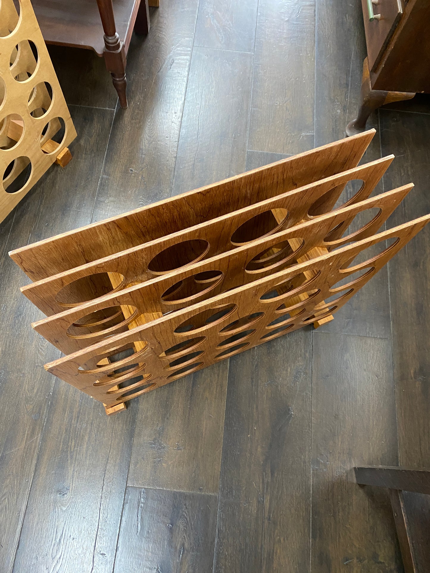 Scratch-built Mahogany & Rimu Wine Rack