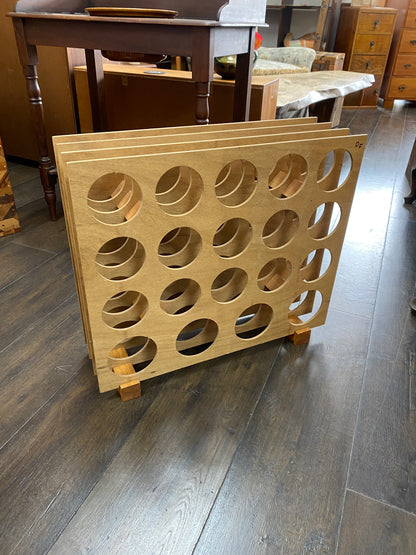 Scratch-built Ply & Rimu Wine Rack