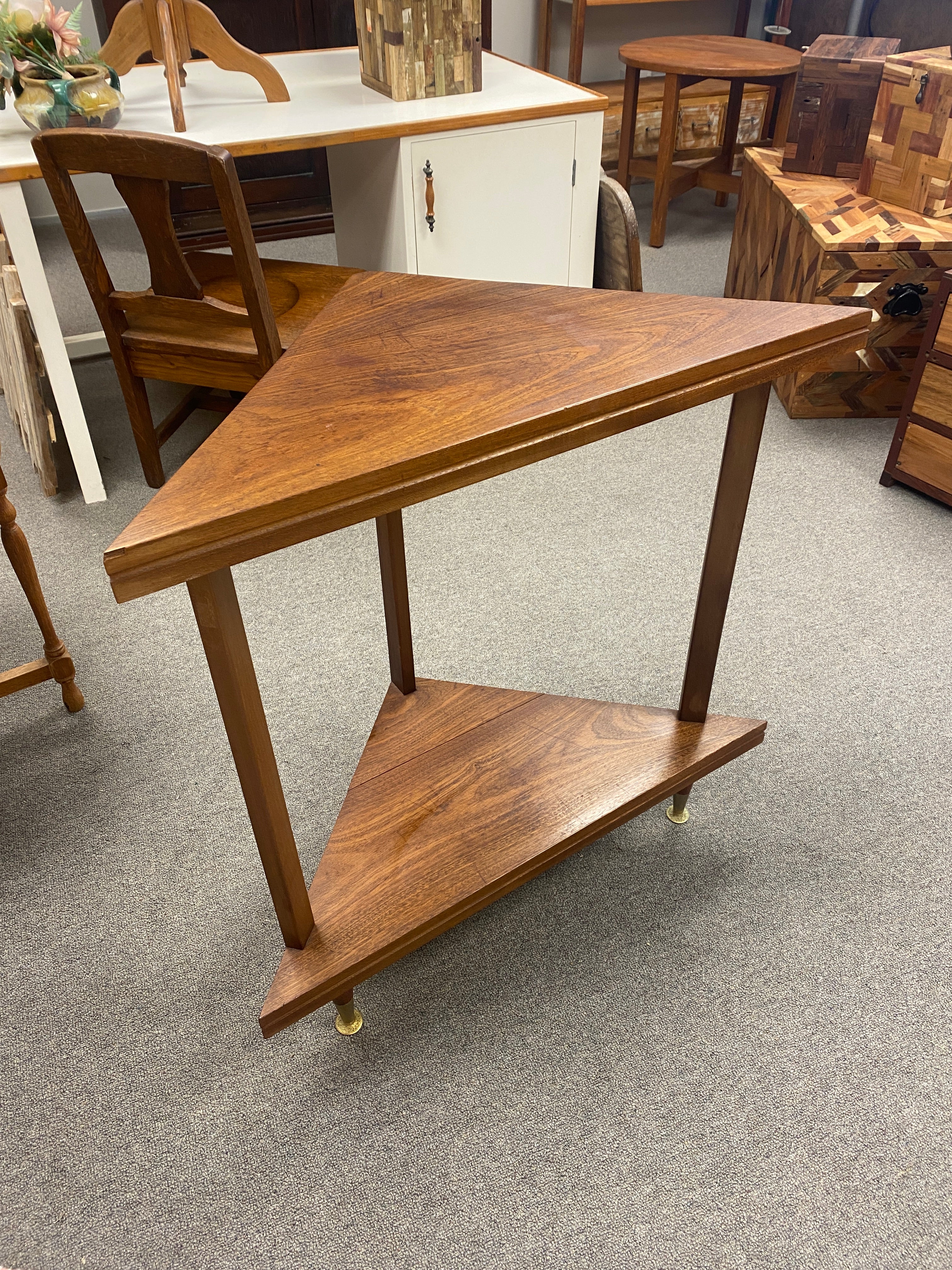 Table Scatch Scratch-built Retro Style Mahogany Hall Table – Plots & Pickles
