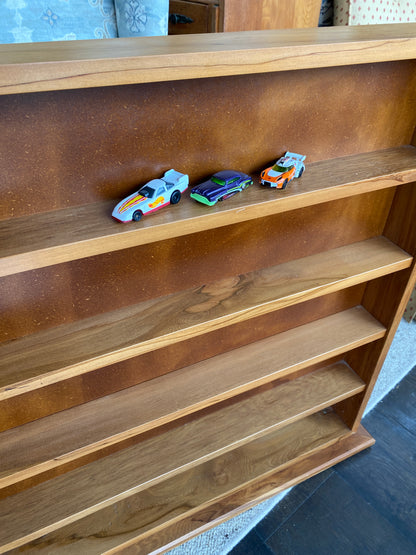 Scratch-built Solid Rimu Display Shelves