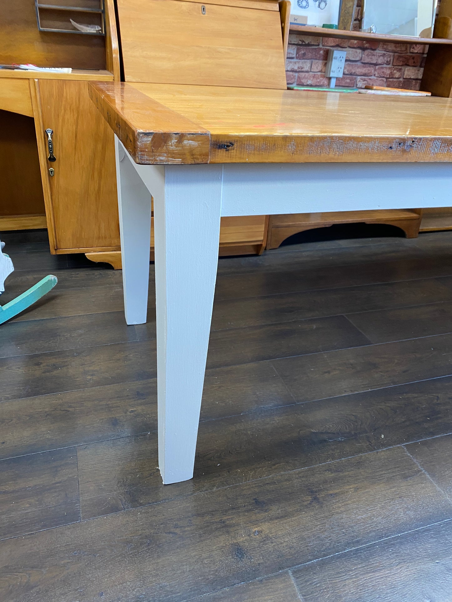 Scratch built Kauri 3 Plank Dining Table
