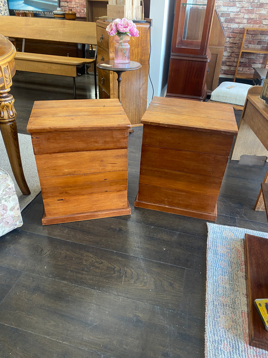Scratch built NZ Timber Beside Tables (Pair)