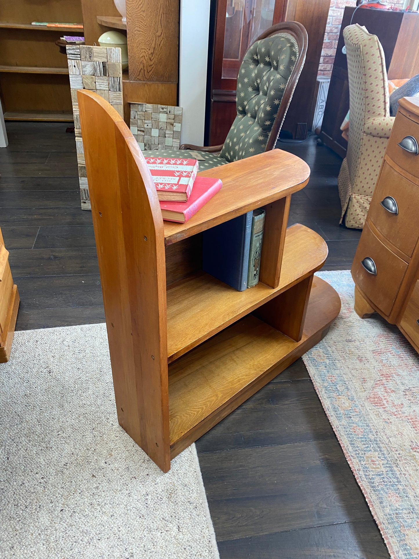Scratch built Rimu Art Deco Style Bookcase