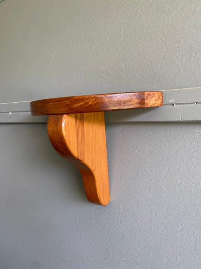 Scratch built Solid Rimu Decorative Shelf - Rounded