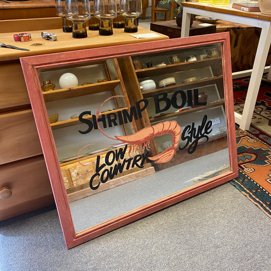 Shrimp Boil Mirror Restaurant Sign