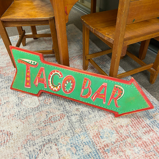 Small Taco Bar Restaurant Sign