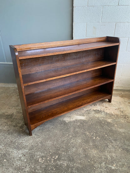 Early 20th C Solid Oak Bookcase by Collie's of Wellington