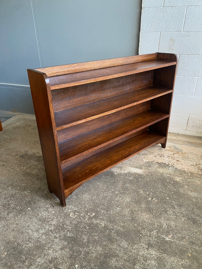 Early 20th C Solid Oak Bookcase by Collie's of Wellington