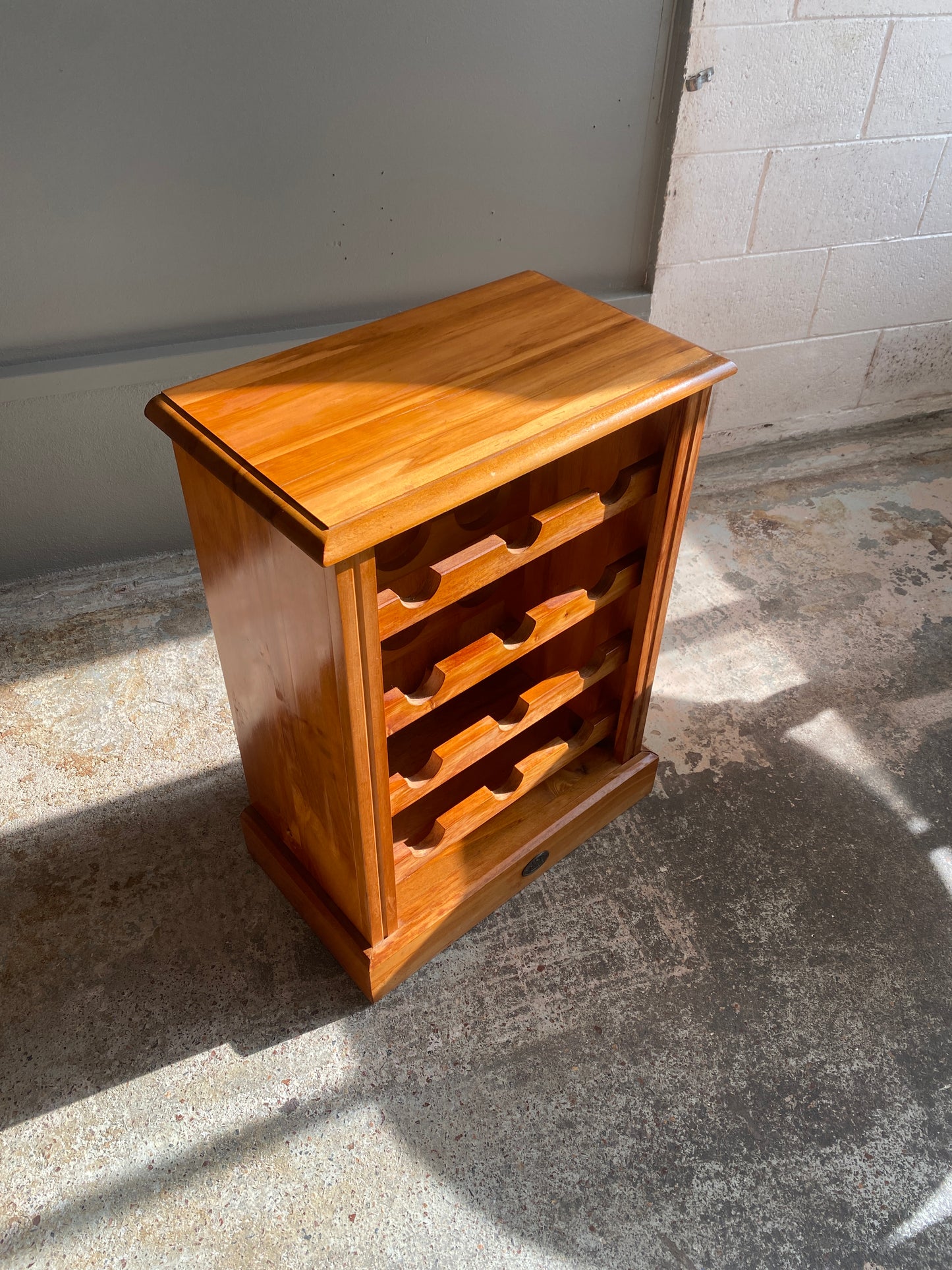 Solid Rimu Town and Country NZ 12 Bottle Wine Rack
