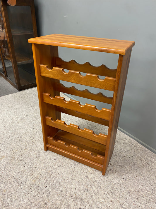 Solid Rimu Wine Rack
