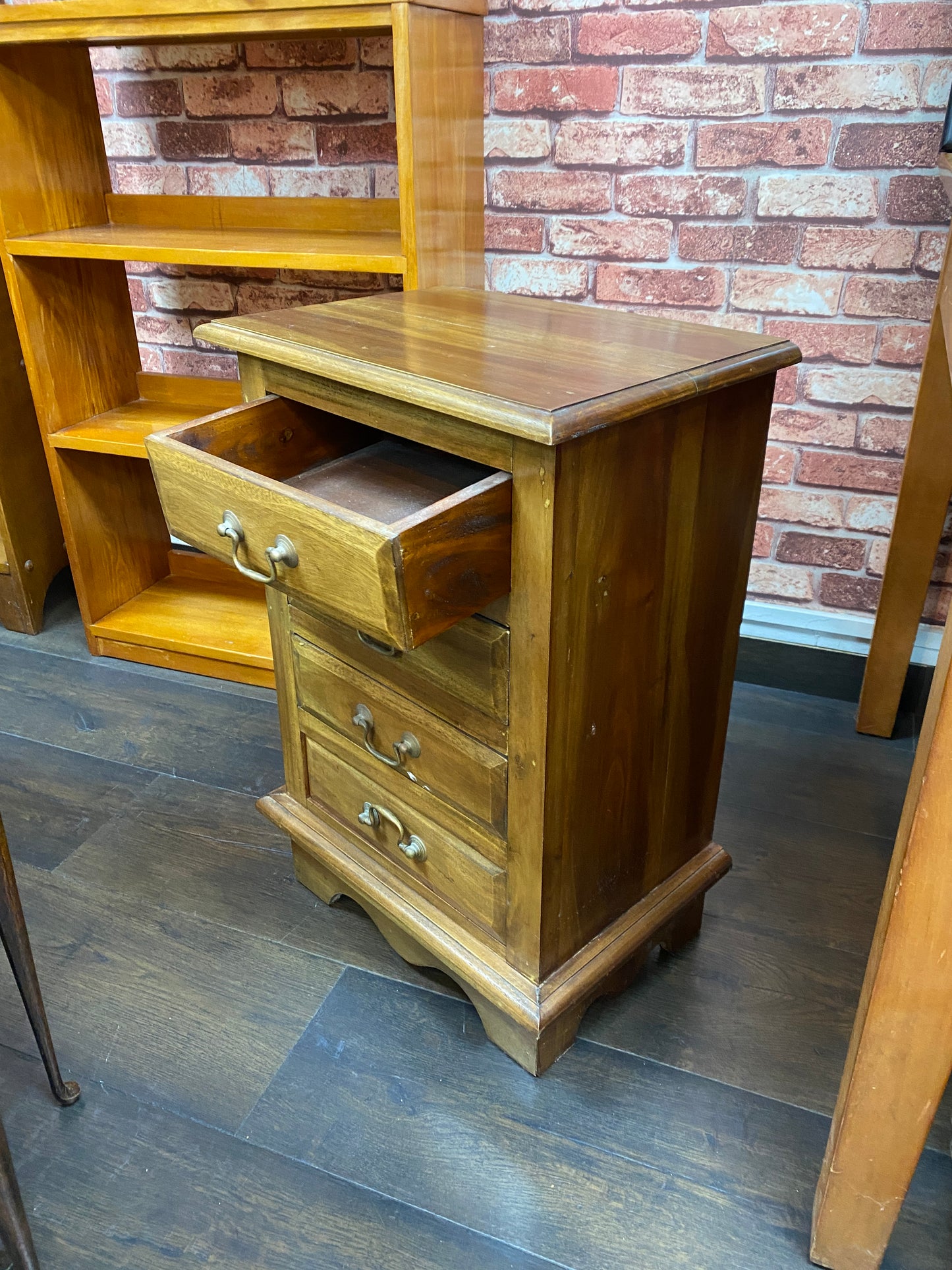 Solid Teak Small Decorative Cabinet