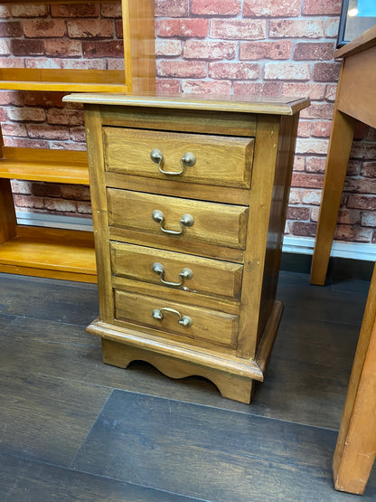 Solid Teak Small Decorative Cabinet