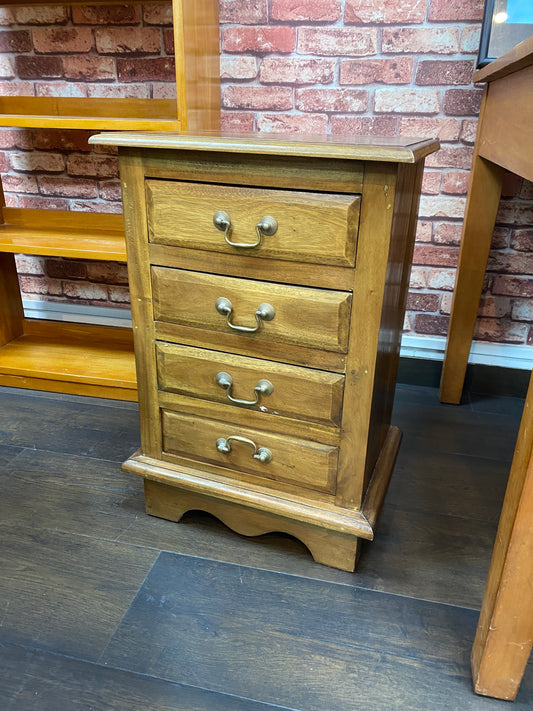 Solid Teak Small Decorative Cabinet