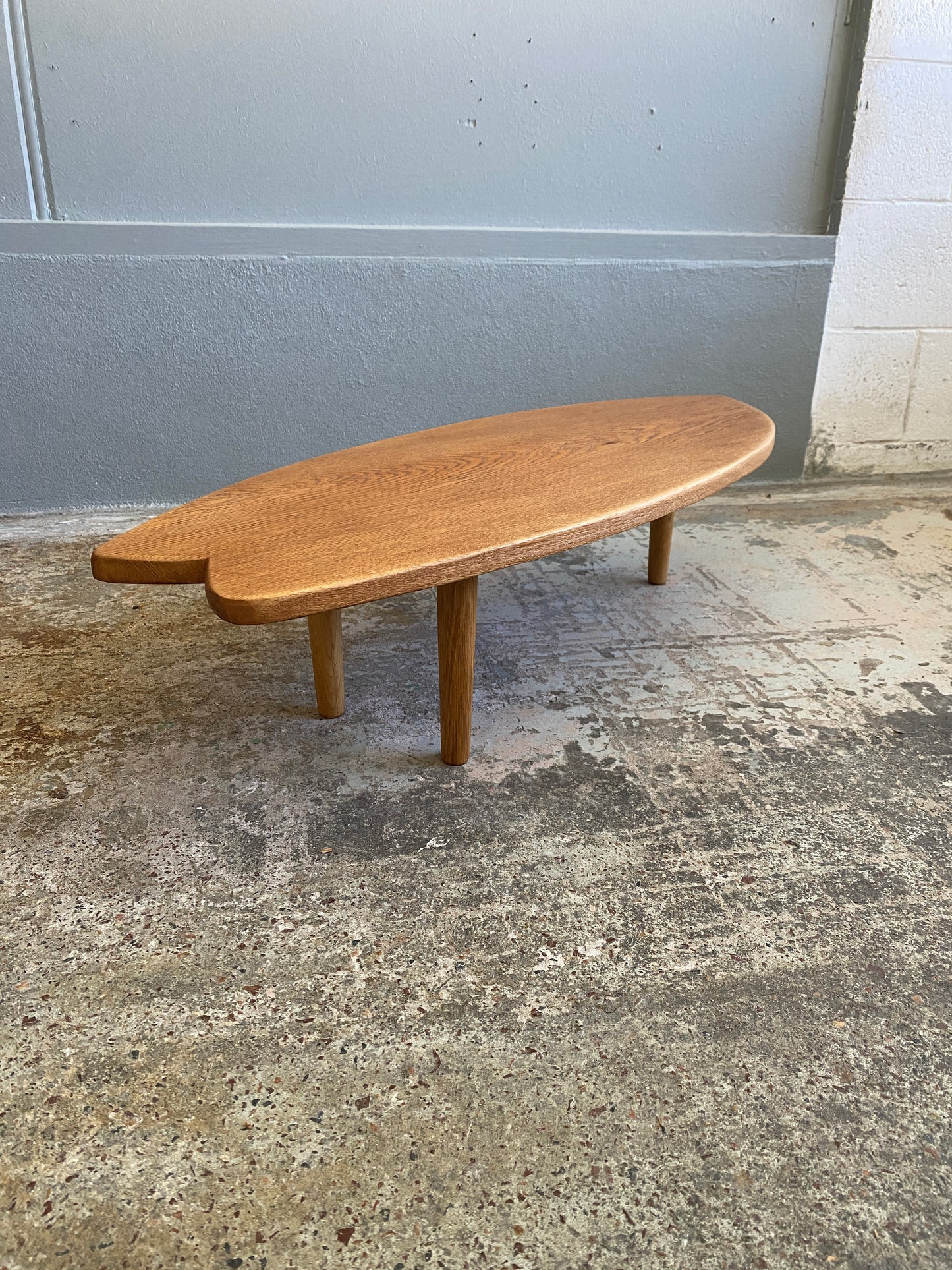 'The Grom' - Reclaimed Oak Low Surf Side Table