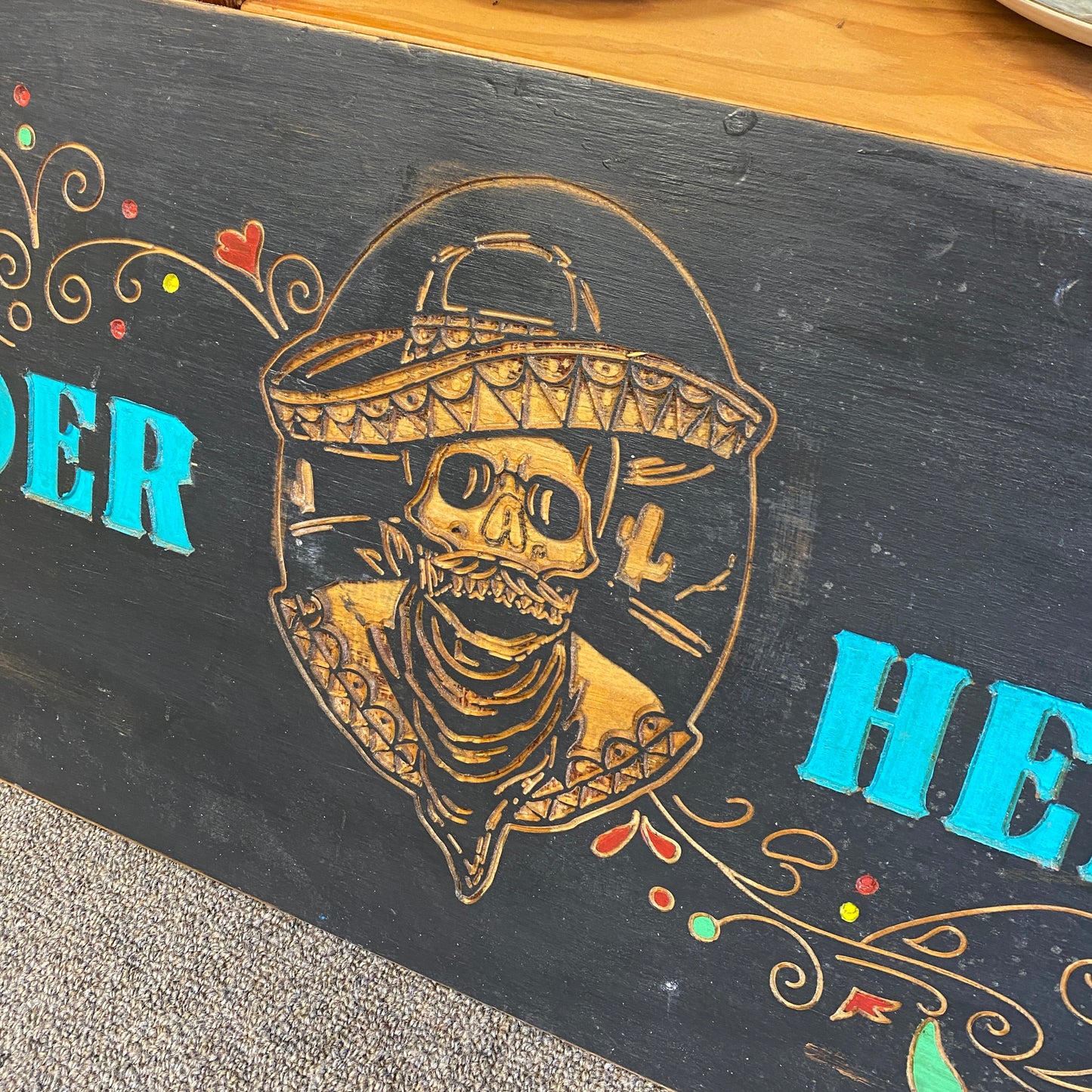 The Taco Bar - Order Here Restaurant Sign