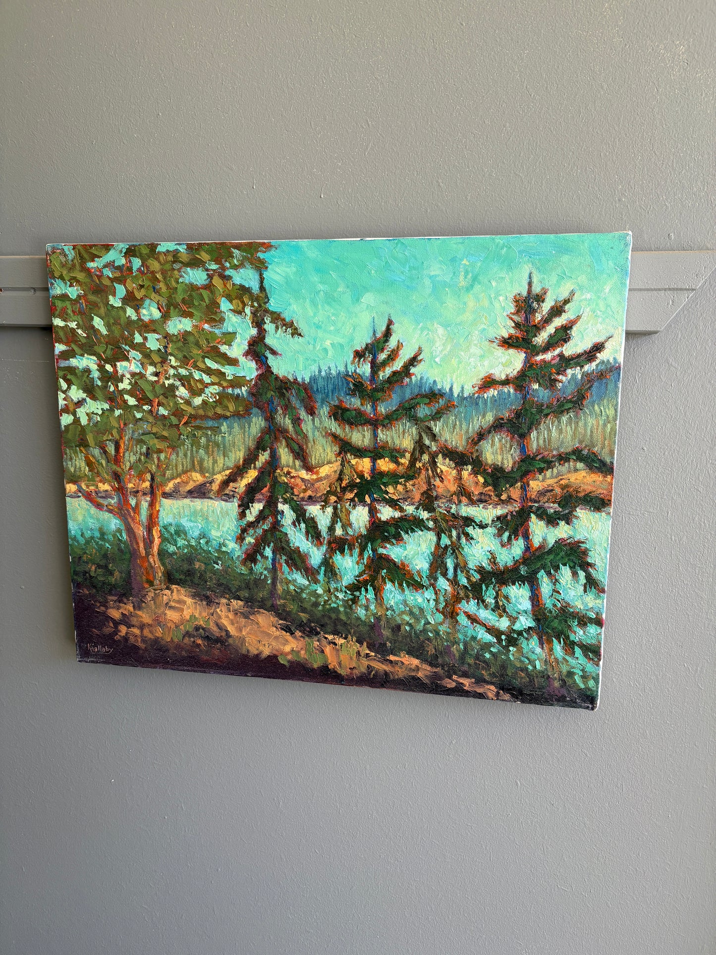 Thetis Trees on Lake by Keith Mallaby