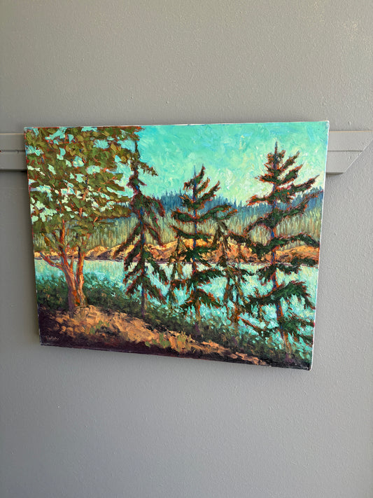 Thetis Trees on Lake by Keith Mallaby