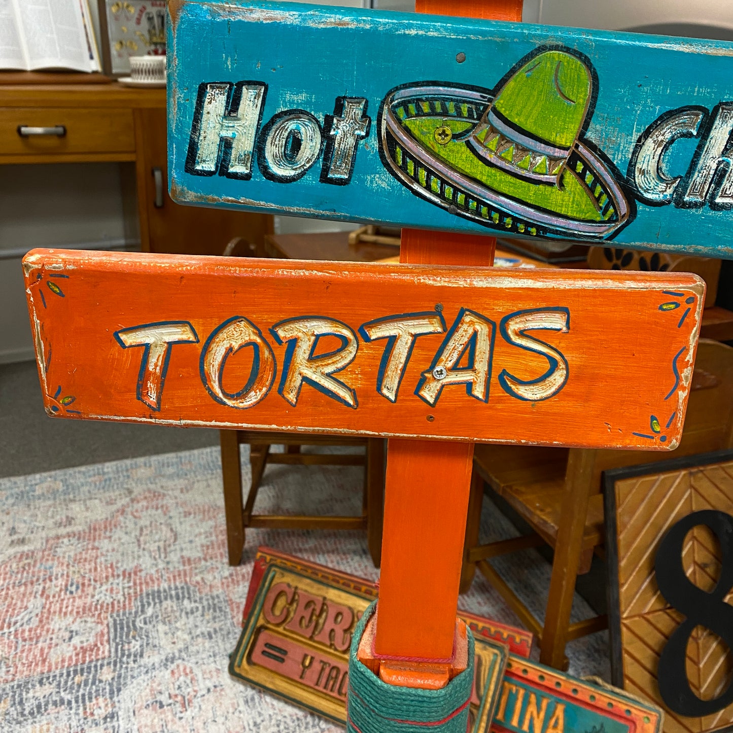 Tortas Restaurant Sign