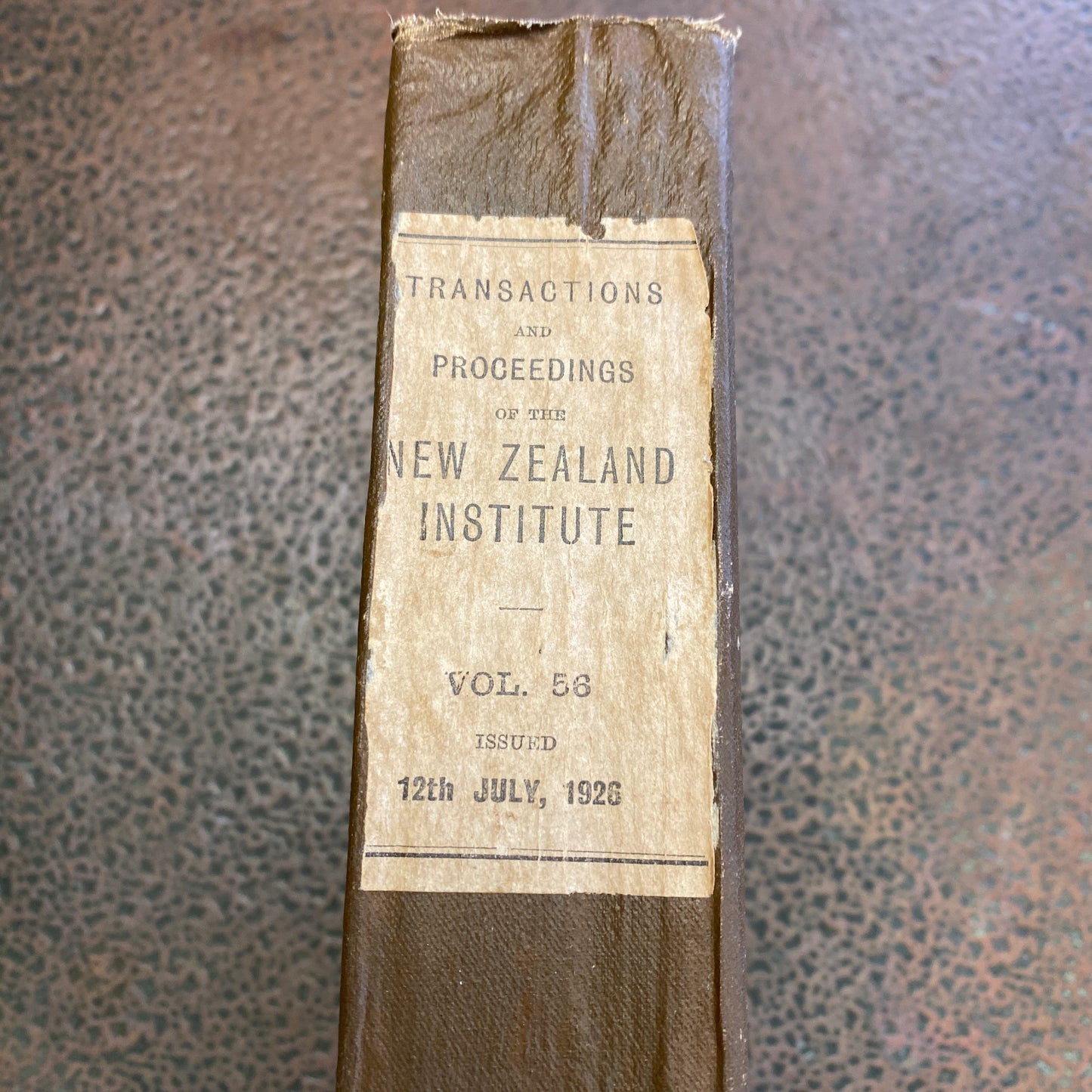 Transactions and Proceedings of the New Zealand Institute Vo. 56 - 1926