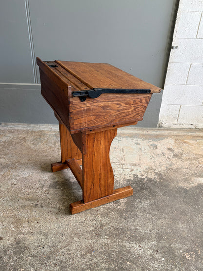 Victorian E.S.A Ltd / London Solid Oak Students Desk