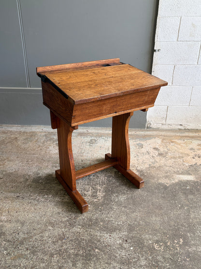 Victorian E.S.A Ltd / London Solid Oak Students Desk
