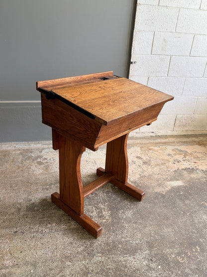 Victorian E.S.A Ltd / London Solid Oak Students Desk
