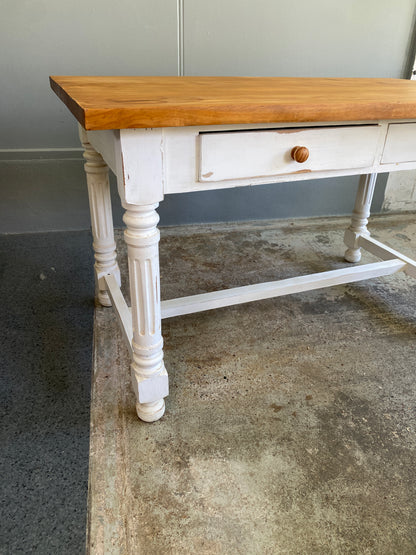 Victorian Style Painted Farmhouse Table