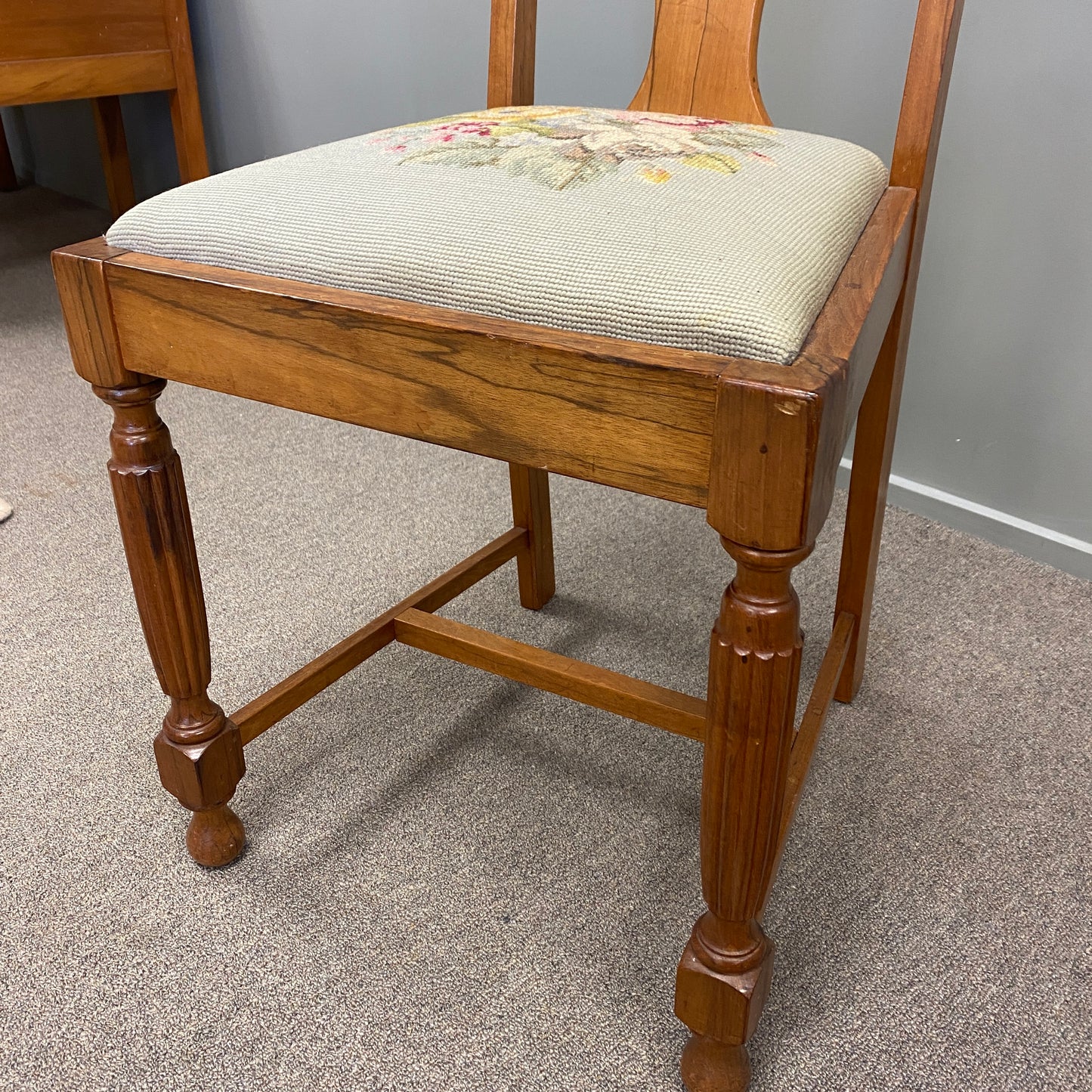 Victorian Style Rimu Dining Chairs x 4