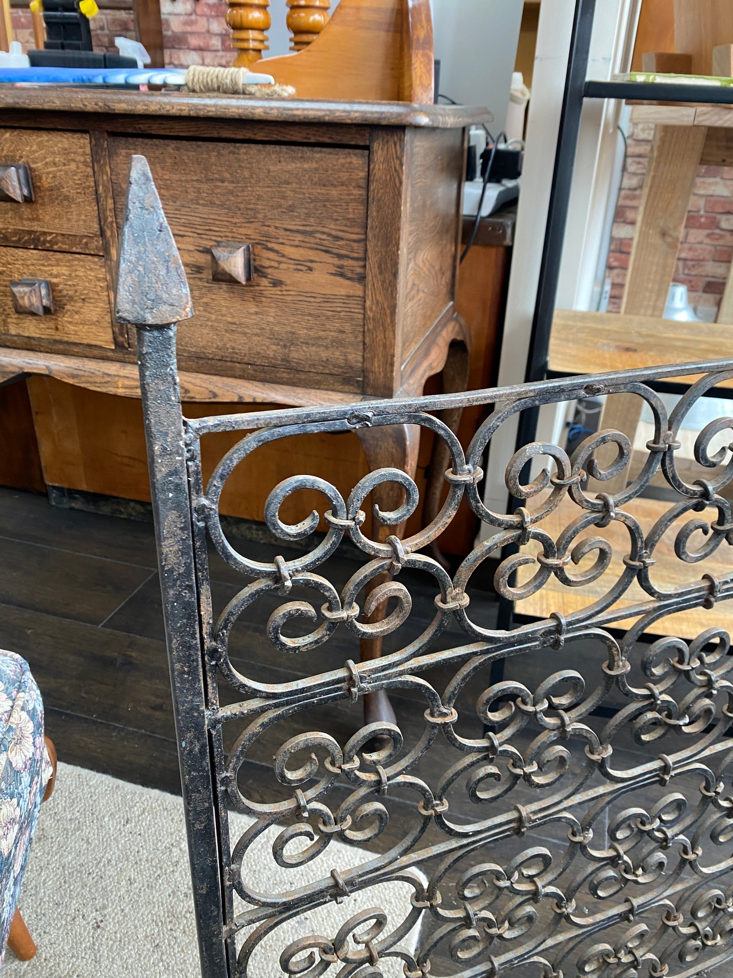 Victorian Wrought Iron Fire Guard