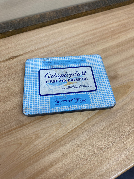 Vintage Adaptoplast Tin